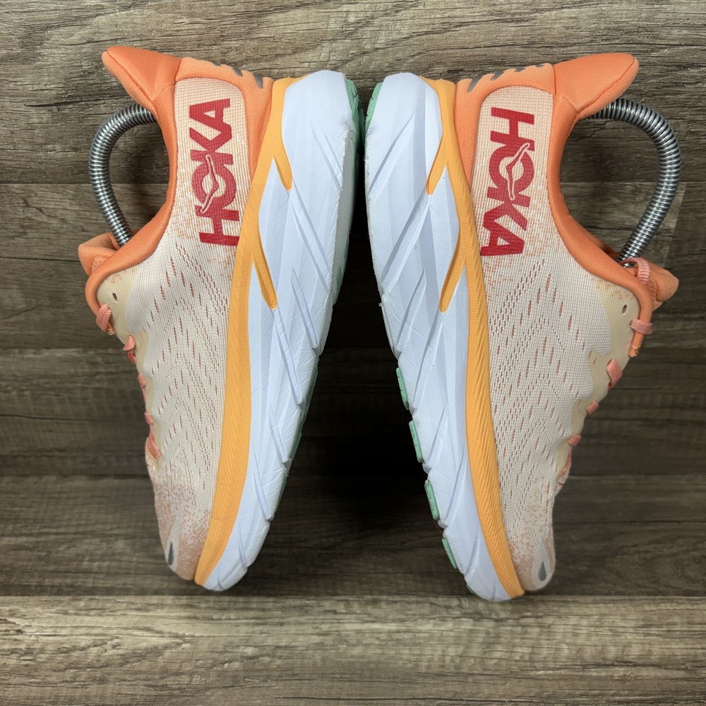 Hoka Clifton 8 Orange Womens US Size 9 EUR 41.3 1119394 CSPY Running Shoes - Picture 7 of 10